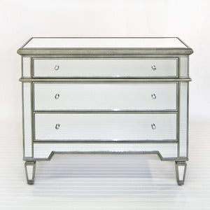 Image of Cary Silver Mirrored Chest 