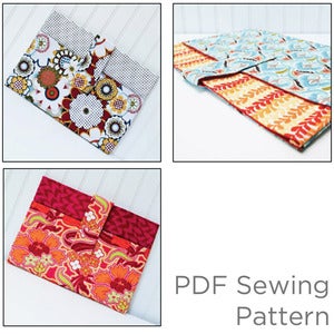 Image of PDF Sewing Pattern--Padded Laptop Sleeve with Pocket--Email Delivery