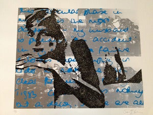 Image of Lady Died Silver/Blue/Black with Diamond Dust