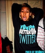 Image of YOU LOOK BETTER ON TWITTER CREWNWECK 