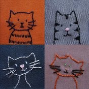 Image of Cats embroidery pattern PDF