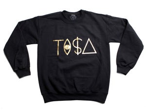 Image of TI$A GOLD LOGO SWEATSHIRT