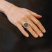 Image of Leather dot ring