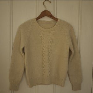 Icelandic Wool Fisherman Sweater - Natural
