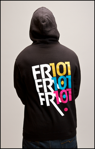 Image of Trifecta with Bright Print (Black Pullover)