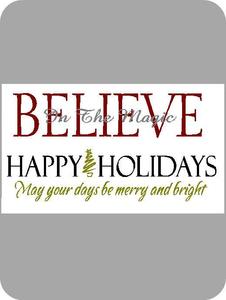 Image of Believe & Happy Holidays