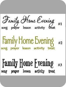Image of Family Home Evening Charts