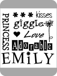 Image of Girl Subway Art {personalized}