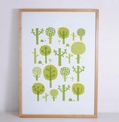 Image of Hand printed Tree print