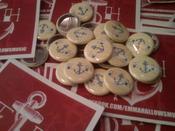 Image of Badge and Sticker set