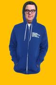 Image of Orchard/Lowcard collaboration hooded sweatshirt Cobalt Blue