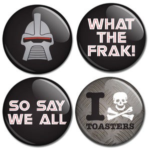 Image of Button Badge Set - Battlestar Galactica