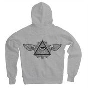 Image of Mens Charge Zip-Up Hoody "Providence" Heather Grey
