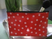 Image of small oilcloth cosmetic case