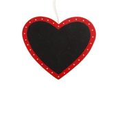 Image of Red dotty chalk board