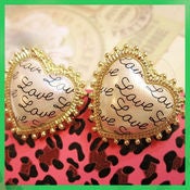 Image of Love heart studs