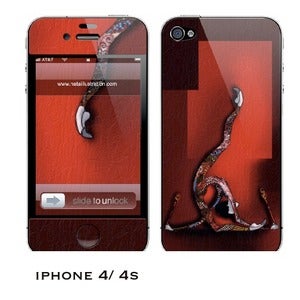 Image of iphone 4/4s skin - "Red RG"