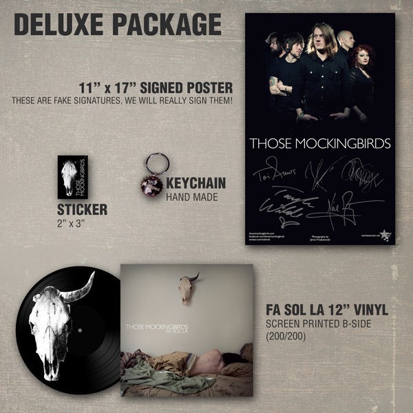 Image of Those Mockingbirds 'Fa Sol La' 12'' EP Deluxe Package
