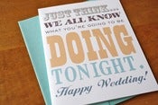 Image of We All Know Wedding Card