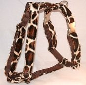 Image of Giraffe Faux-Fur Dog Harness on UncommonPaws.com