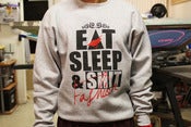 Image of ESSF Sweater- grey/black/red