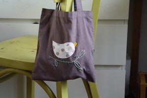 Image of Sac oiseau / kit appliqué