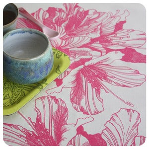 Image of Tea-towel | Rhododendron: Fuchsia - SUNSHINE SPECIAL!