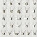 Image of sterling silver block letter initial necklace