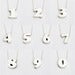 Image of sterling silver block number necklace