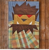 Image of Chuck Wolfman 8" x 10" Quilt BLock Pattern