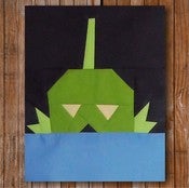 Image of Larry the Creature 8" x 10" Quilt Block Pattern