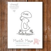 Image of Cheep! 4" x 5.5" Embroidery Pattern PDF