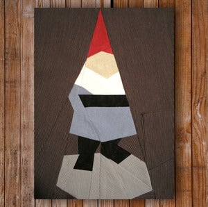 Image of Mr. Gnome 8" x 10" Quilt Block Pattern PDF