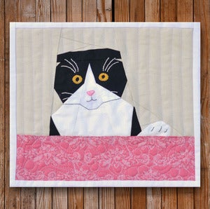 Image of Oto Wants Your Edamame! 6" x 10" Quilt Block Pattern