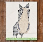 Image of Peeping Horse 8" x 10" Quilt Block Pattern PDF
