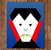 Image of Vlad the Vegan Vampire 8" x 10" Quilt Block Pattern PDF