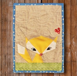 Image of Lil' Fox 8" x 10" Quilt Block Pattern PDF