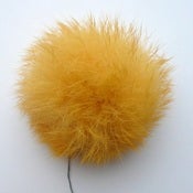 Image of Pompon af kanin - gul