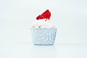 Image of Ruby Red Slipper Cupcake Topper- set of 24