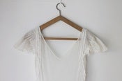 Image of 1930s white tulle wedding dress