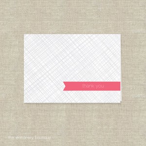 Image of Banner Thank You Note Cards -- Set of 16