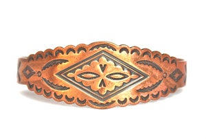 Image of Vintage Copper Tribal Cuff Bracelet