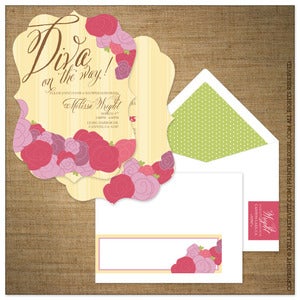 Image of Invitations | Baby Shower<BR>{Shabby Chic}