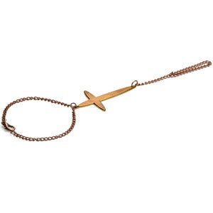 Image of Grace. Vintage Cross Slave Bracelet