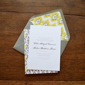 Image of Ikat Wedding Invitations