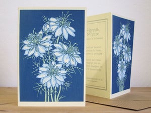 Image of 'Nigella' Screenprinted Notecard