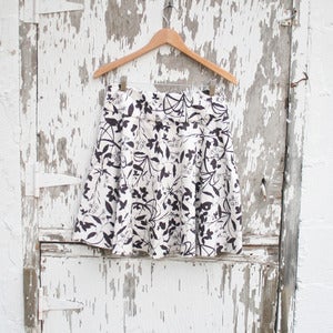 Image of Black and White Whispering Grass Skirt