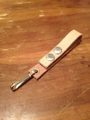 Image of 3/4" Unstained Leather Keychain