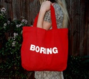 Image of BORING tote bag