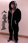 Image of You're Hooked Black Onesie 
